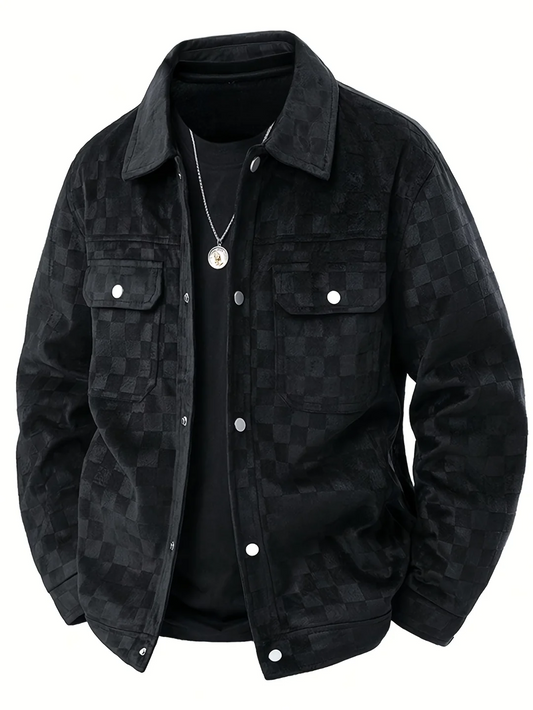Maverick Geroolde suede jas